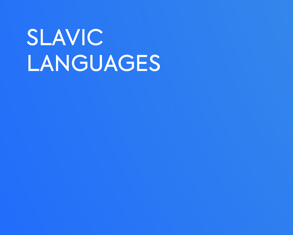 SLAVIC LANGUAGES