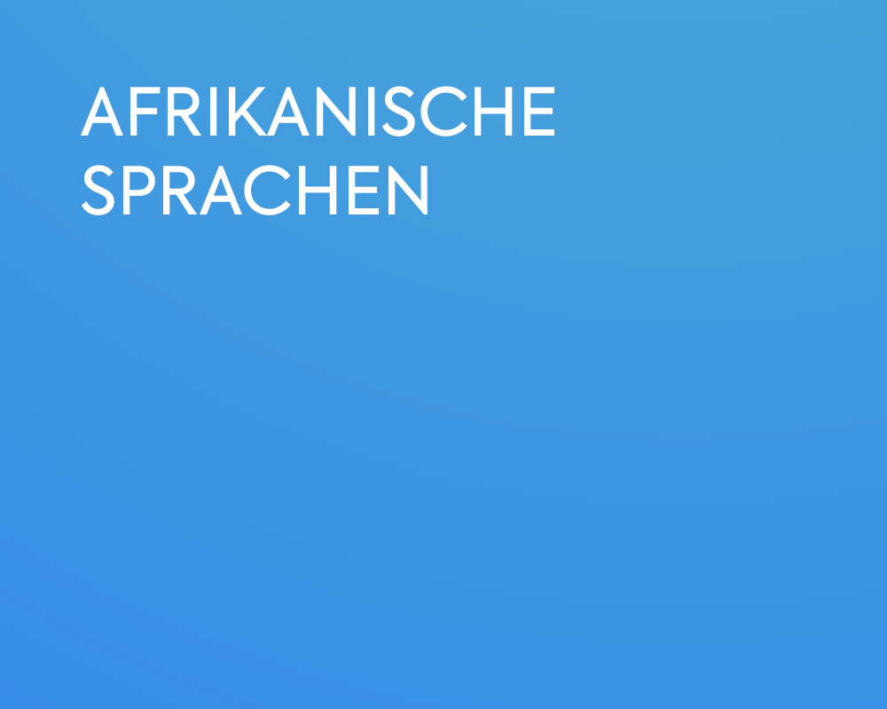AFRIKANISCHE SPRACHEN